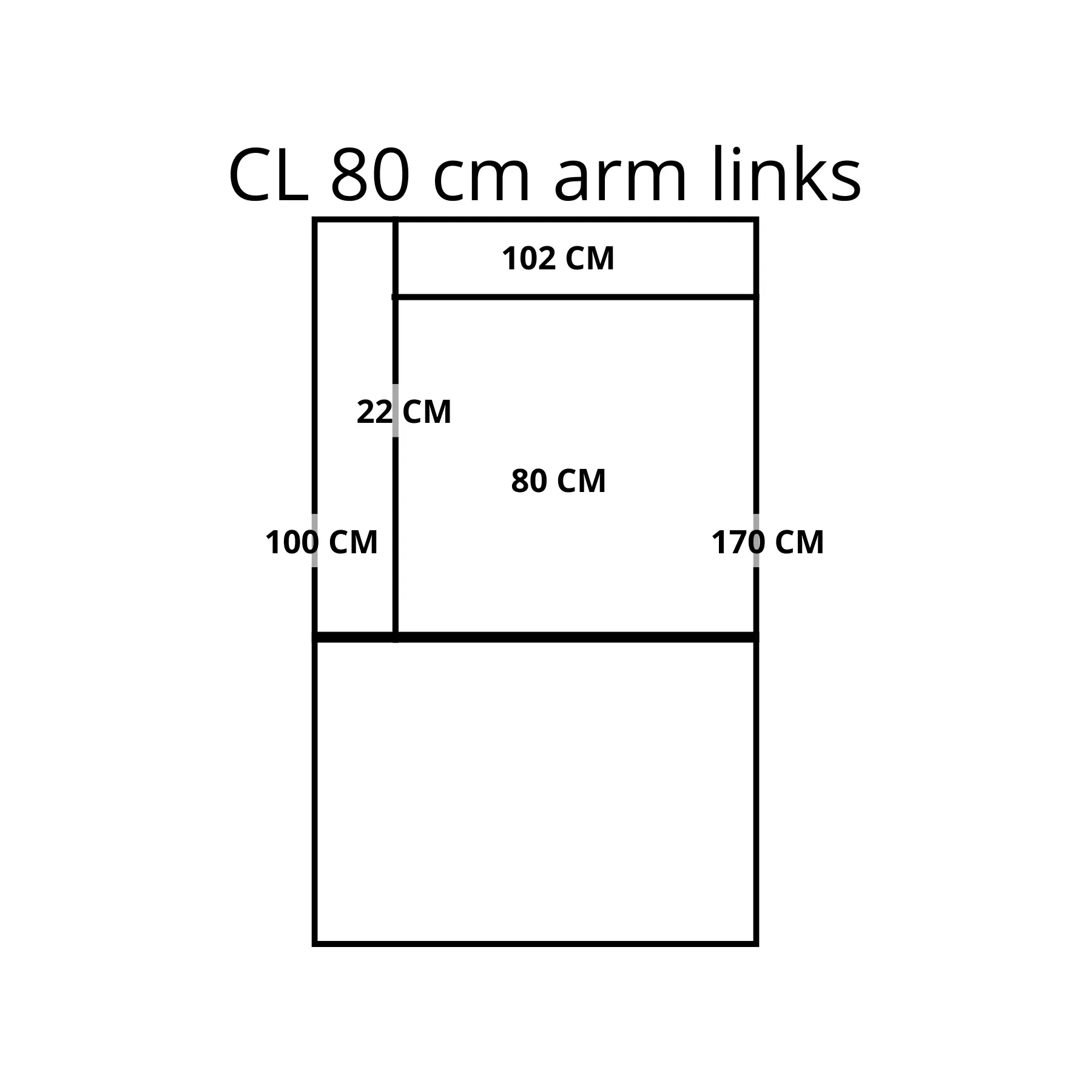 afbeelding van Leren elementenbank Flow - cl 80 arm links